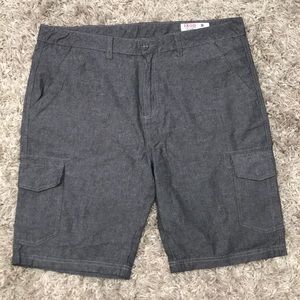 Dark Gray IZOD cargo shorts size 38 classic fit.